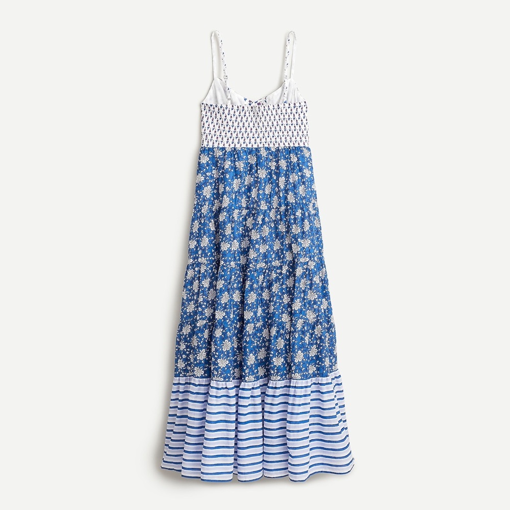 🆕💕HP💕{J.Crew} Button-Front Mixed Block Print Maxi - Picture 9 of 16